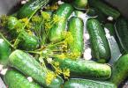 Pickling lightly salted cucumbers