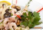 Neptune salad - recipes and cooking methods Neptune salad with crab sticks