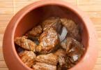 Beef Pot with Potatoes and Mushrooms in the Oven Step by Step Recipe Roast Rabbit in a Pot