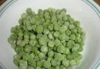 What to cook with green peas Frozen green pea sauce
