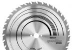 Important parameters for choosing a saw blade for wood
