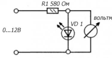 How to determine how many volts an LED is?