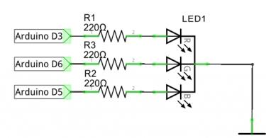 Arduino: LED สามสี - RGB