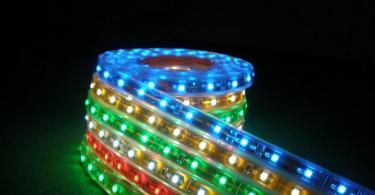 Installation of LED strip: instructions